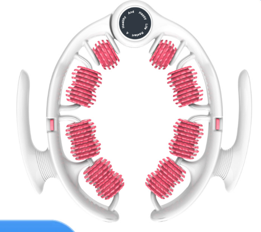 Pink 360 Degree Clamp Leg Roller Massager - Deep Tissue Relief for Thighs, Calves & Arms