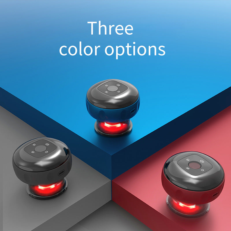 Smart Electric Cupping Therapy Massager - Adjustable Suction & Heat, Red Light Therapy, USB-C Rechargeable(White)