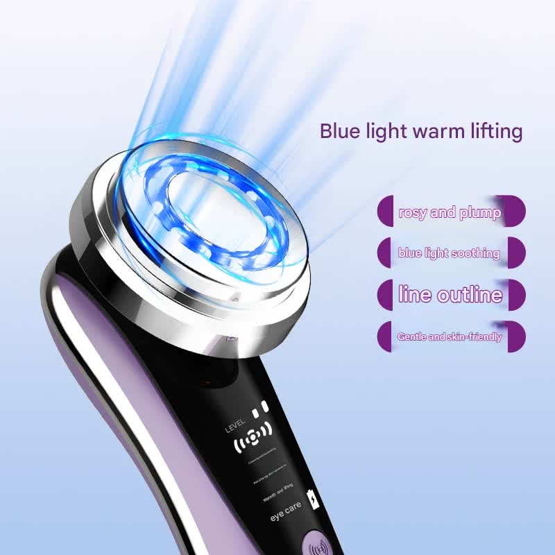 4-in-1 Facial Beauty Device - LED Light Therapy, Warm Lifting, Ion Cleansing & Eye Care(green)