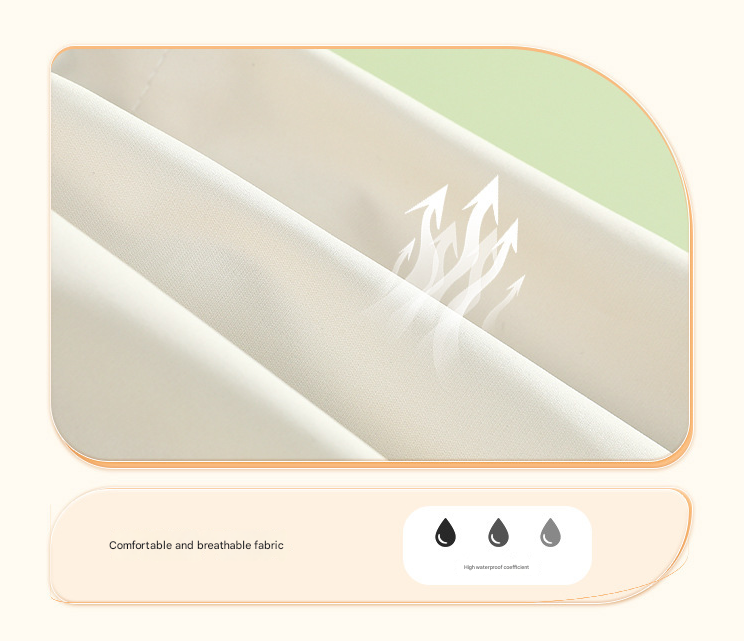 Colorblock (Beige red) Dog Raincoat - Waterproof with Hood and Reflective Strips (Size L)