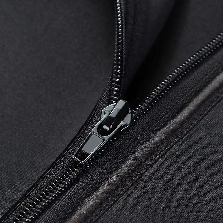 Size XL Black Womens Sweat-Enhancing Waist Trainer Belt - Dual Strap Zipper Tummy Control Cincher for Workout & Postpartum Shaping