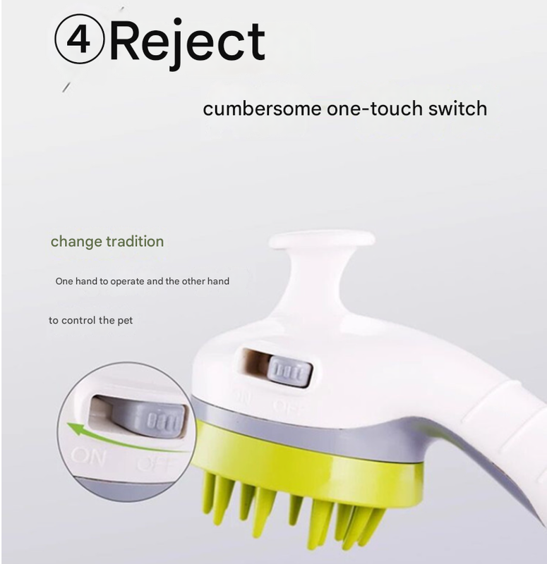 White Ultimate Pet Bathing Showerhead - Dog-Friendly Pressure-Boost Spray with Foamer