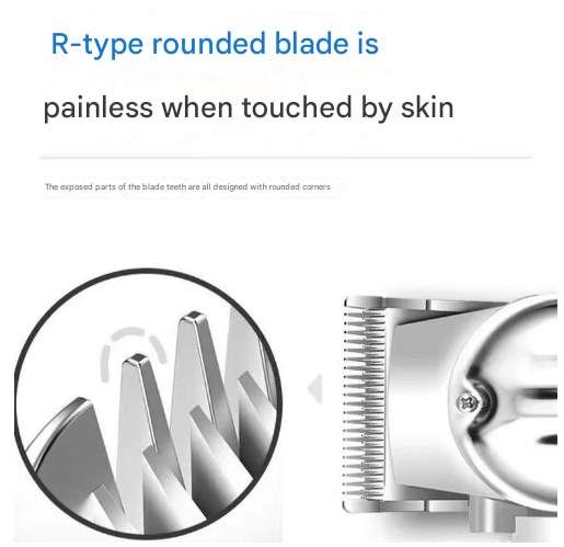 Silver Professional Electric Hair Clipper - Advanced Barber Trimmer