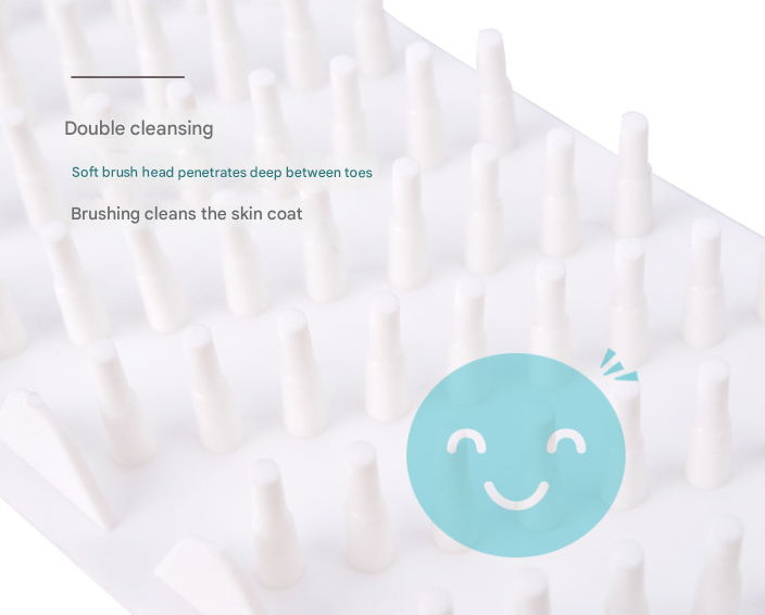 Pink Portable Dog Paw Cleaner Cup - Semi-Automatic 360-degree Rotating Foot Washer with Soft Silicone Bristles