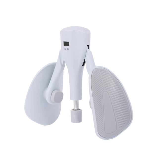 Grey Smart Kegel & Thigh Trainer with Digital Counter | Adjustable Resistance Pelvic Floor Strengthener for Home Workouts