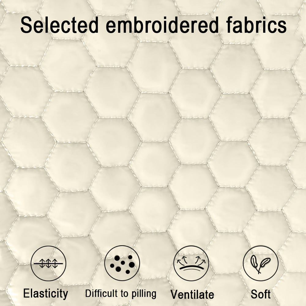 Grey Hands-Free Quilted Pet Carrier Sling - Soft & Comfortable Front Pack for Small Dogs and Cats