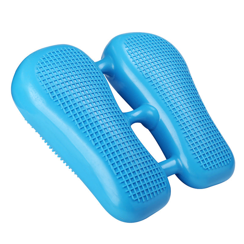 Dual-Side Textured Fitness Balance Board - Core Strengthener with Anti-Slip Massage Surface(blue)