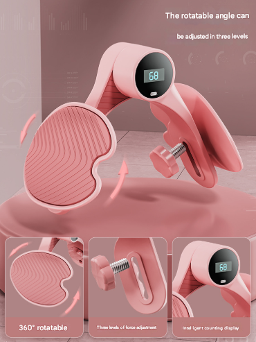 Blue Smart Kegel & Thigh Master with Counter - Adjustable Pelvic Floor Strengthening Device for Women, Inner Thigh & Glute Toner