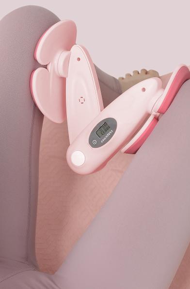 Pink Smart Kegel & Thigh Master with Digital Counter - Adjustable Pelvic Floor Trainer for Women's Home Workout