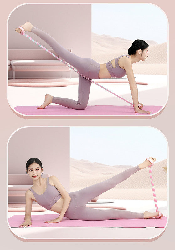 Green Adjustable Resistance Chest Expander with 6 Levels - Cute Cat Ear Puller for Full Body Workout