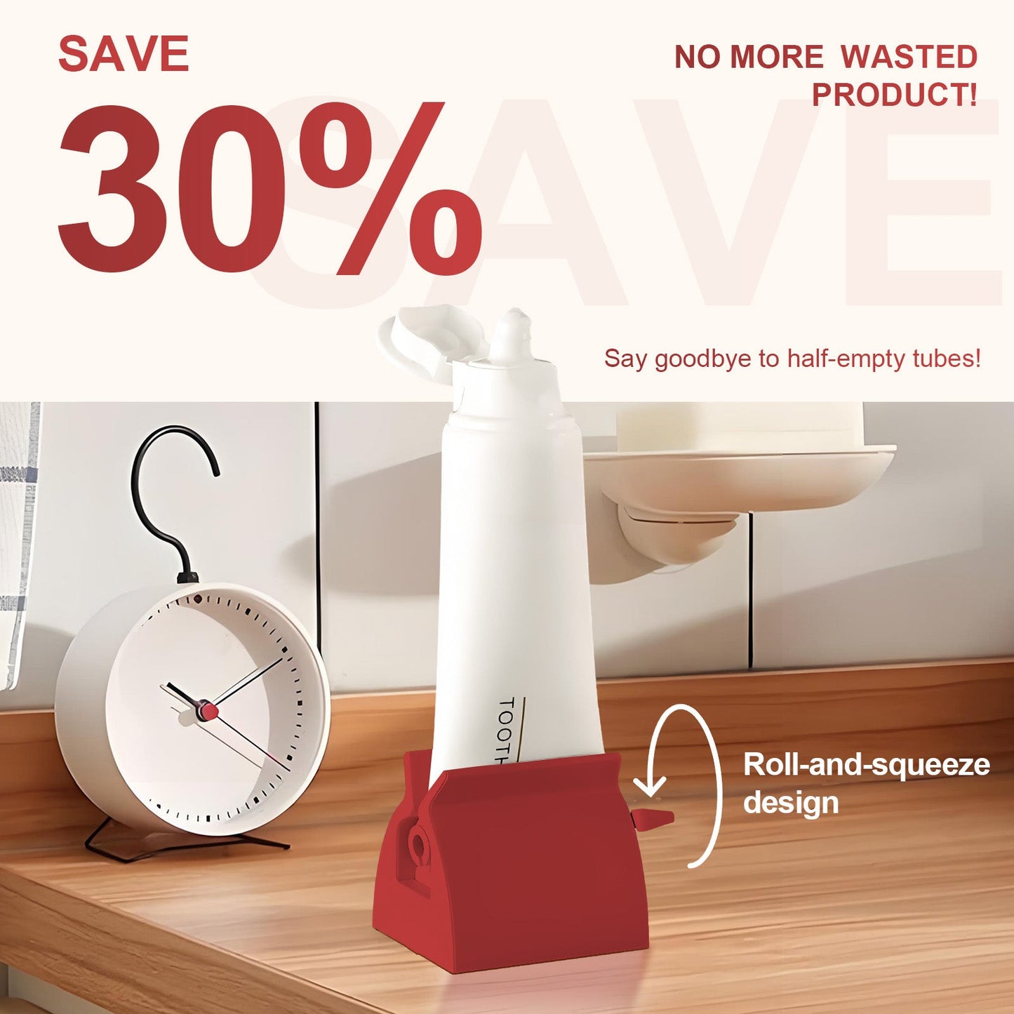 2Pcs Toothpaste Rolling Dispensers Squeezer