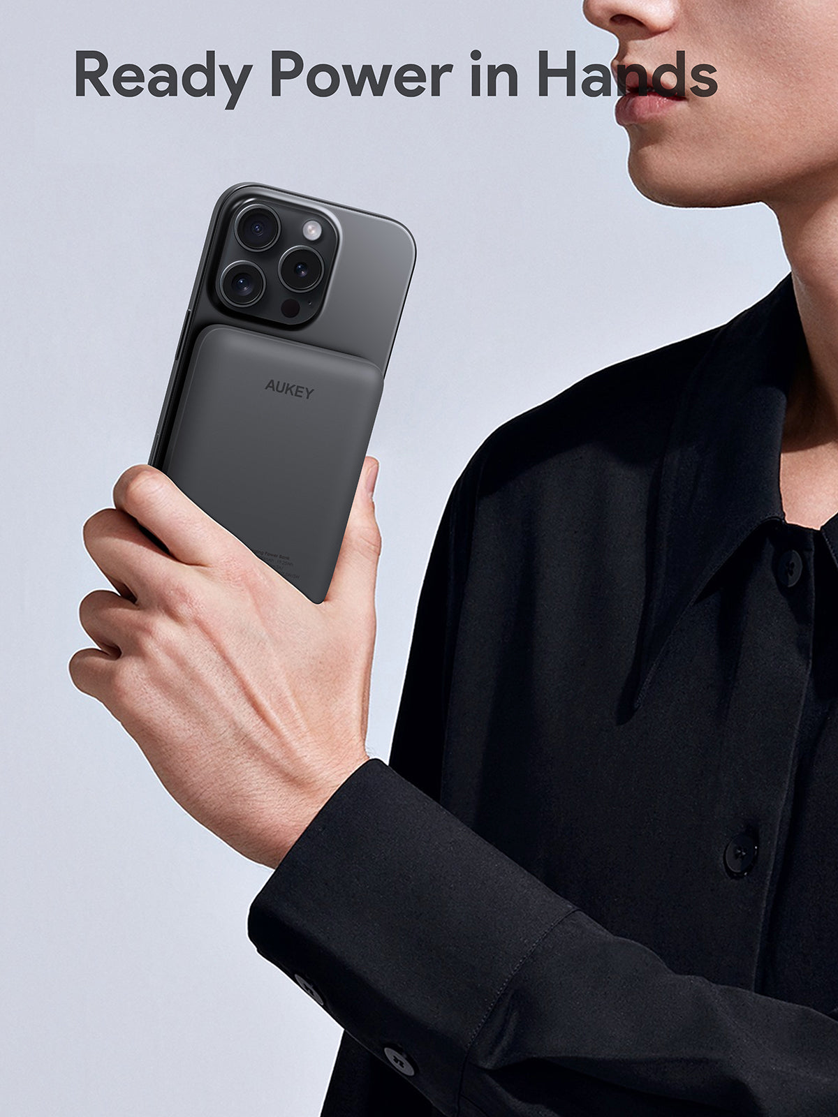 Aukey MagFusion 5000mAh Magnetic Wireless Charging Power Bank (PB-MS03)