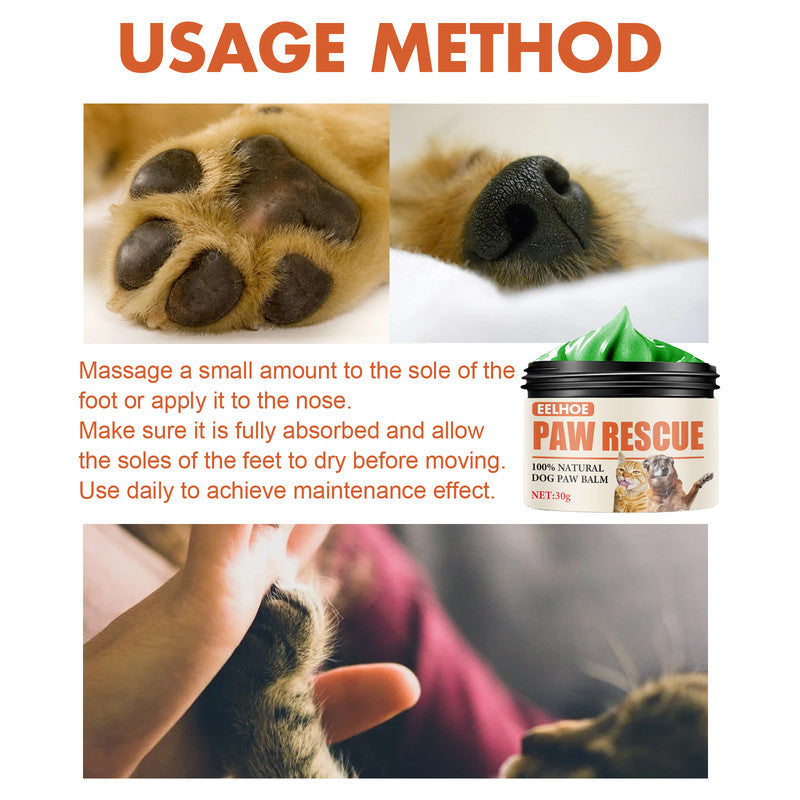 EELHOE Pet Paw Balm For Cats And Dogs Foot Pad Protective Oil Soothes And Moisturizes And Cures Dry And Cracked Feet