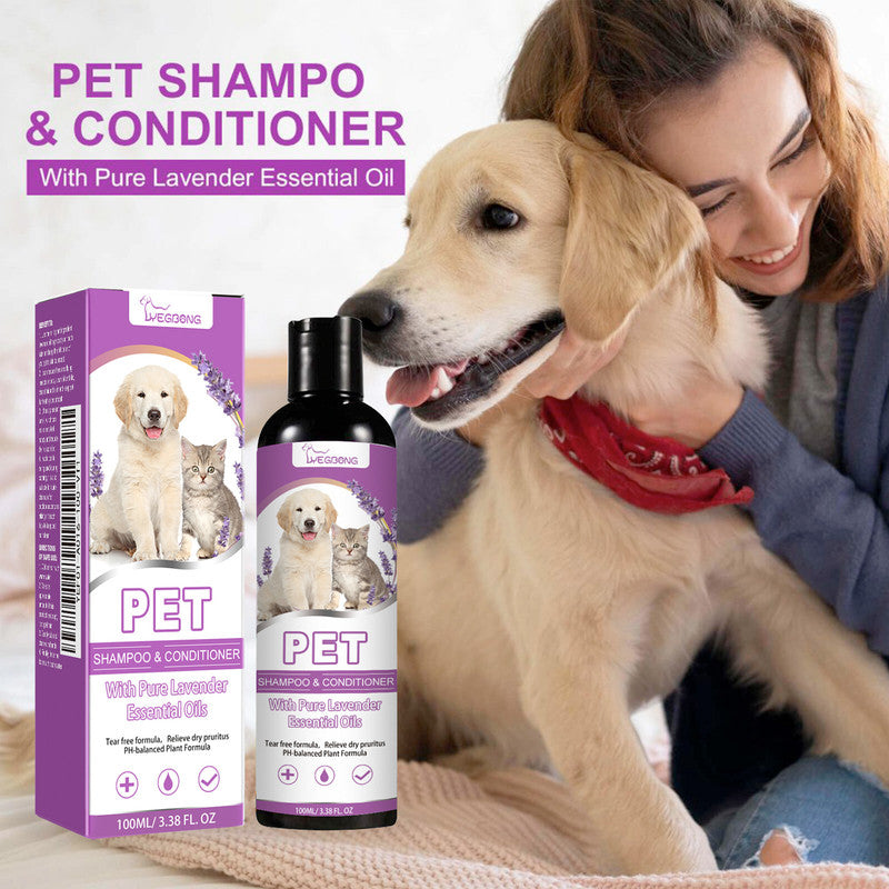 Yegbong Pet Shampoo Relieves skin itching & irritation Detangles & softens fur