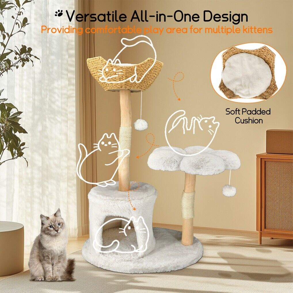 Cat Tree Condo Activity Center Sisal Scratcher Tower