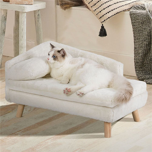 Luxury Pet Sofa Bed 80cm Rectangular Soft Anti-skid Couch