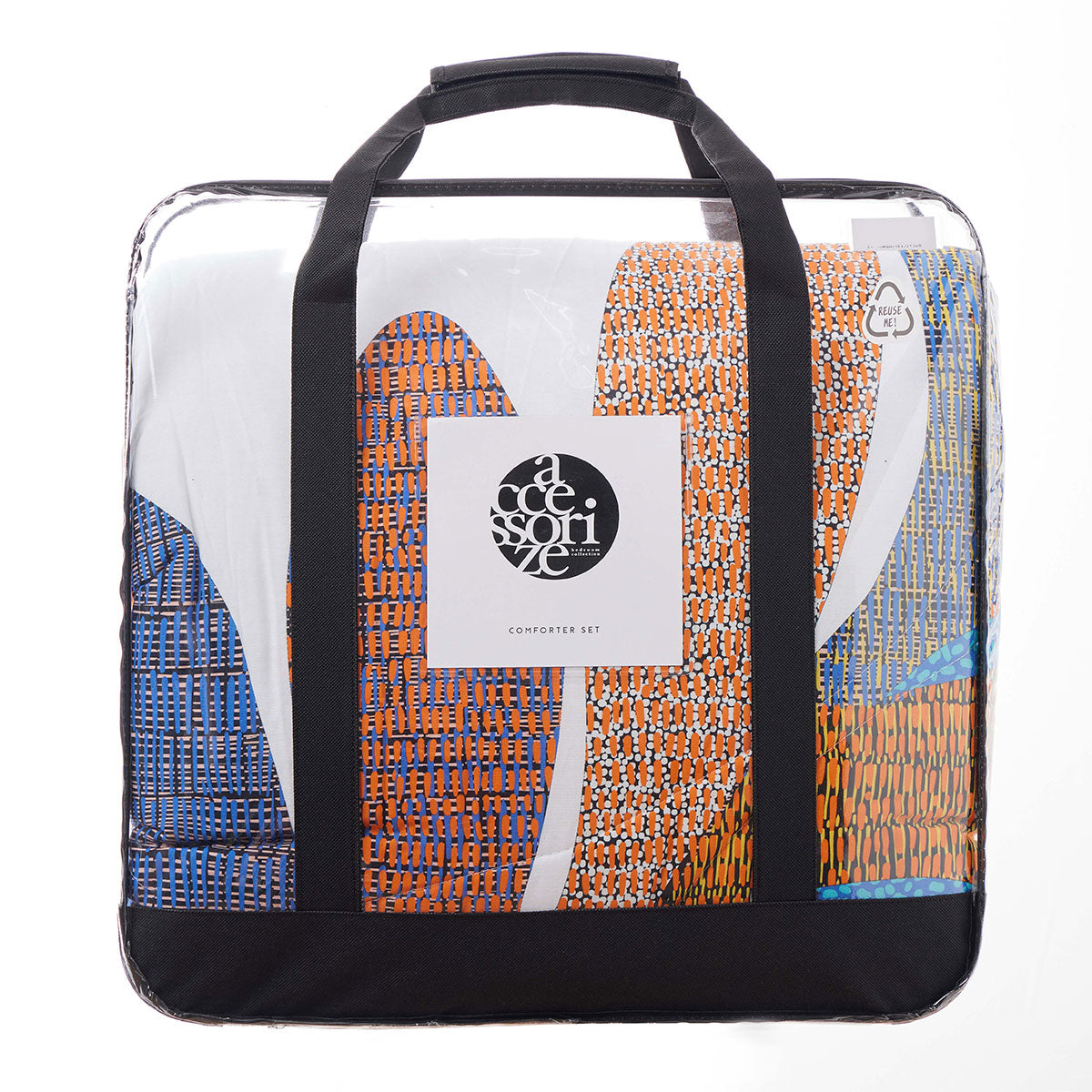 Accessorize Sorrel White Foliage 3 Piece Comforter Set Double