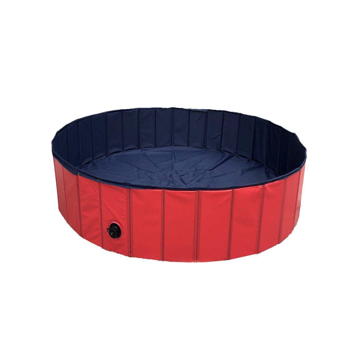 Pet Swimming Pool Foldable Portable Pool for Dogs Outdoor Summer Play - Grey-80x20cm