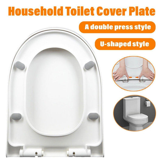 Toilet Seat Cover Universal Toilet Lid Cover Replacement Bathroom Seat Cover