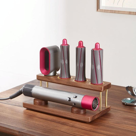 Countertop Organizer for Dyson Airwrap - Walnut Rack