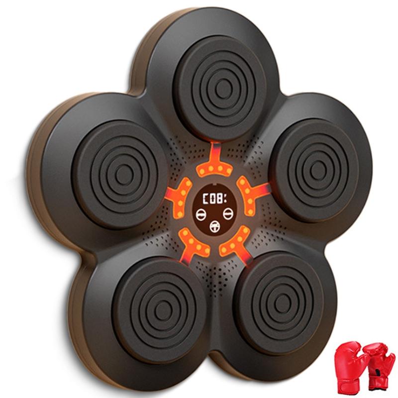 Bluetooth Music Boxing Machine With Wall Mount And Adult Gloves - Without Glove