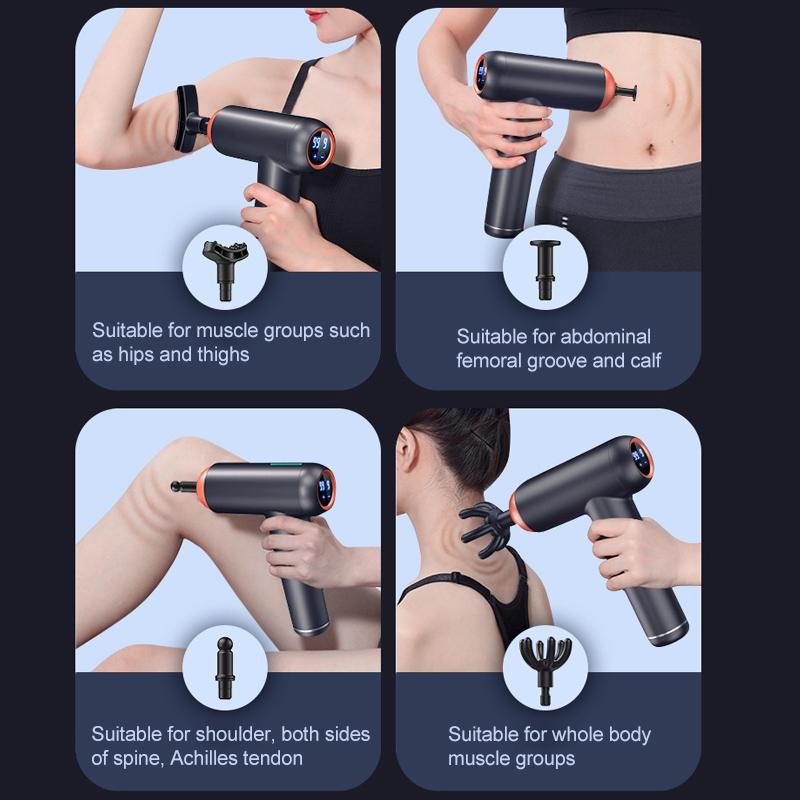 Professional Muscle Relaxing Massage Gun - Black