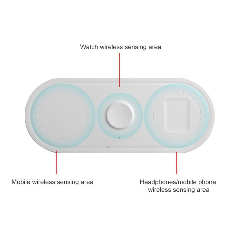 3 In 1 10W Wireless Charger For Iphones Iwatch Airpods