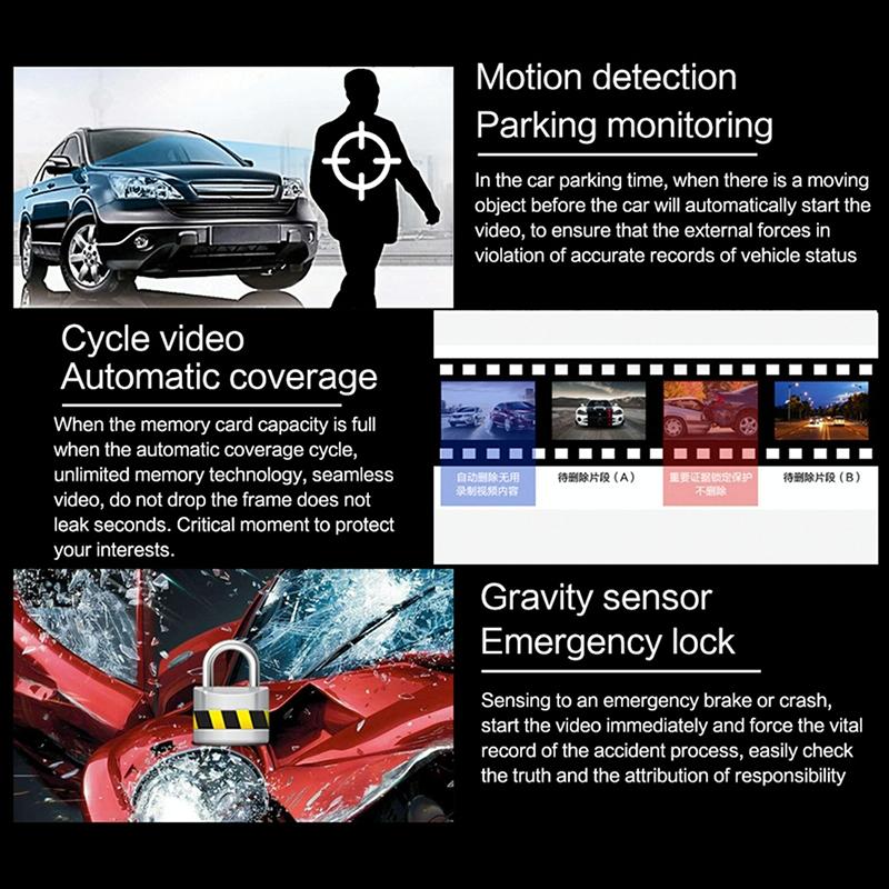 2k Dual Camera Wifi Car Dash Cam with Night Vision