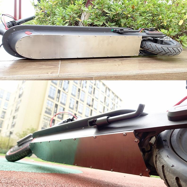 Waterproof Stainless Steel Scooter Chassis Cover for Xiaomi Pro - Protection Accessories