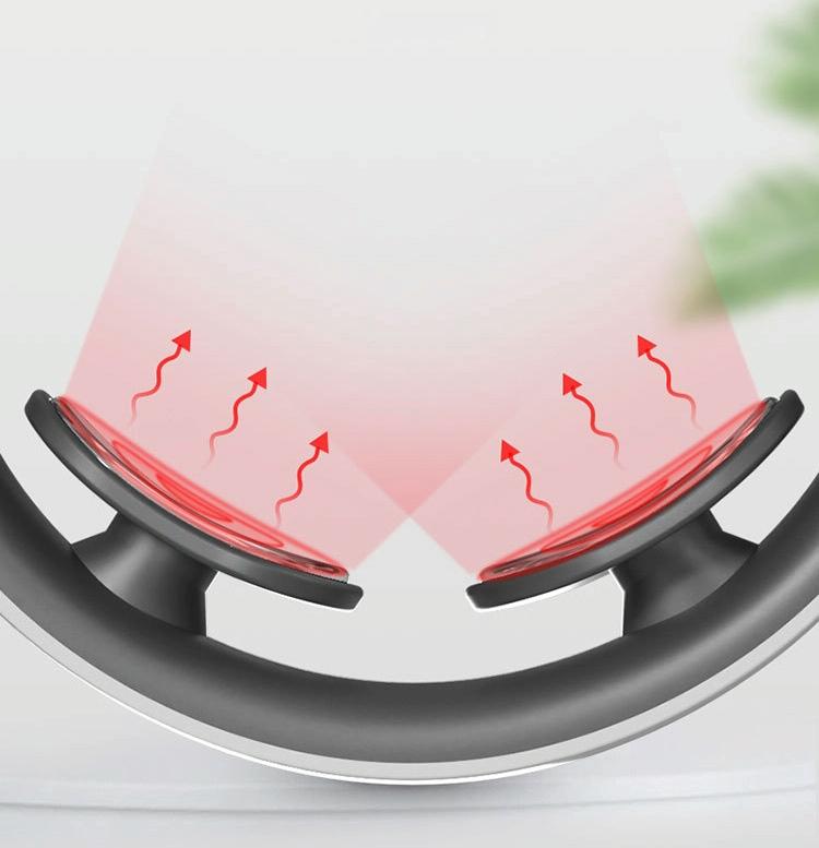 Electromagnetic Pulse Neck Massager With Heating Charging