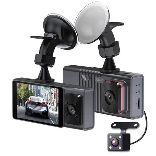 3-in-1 Car Dash Cam with Wifi 1080p Night Vision 3 Ips Screen 32gb - 64G