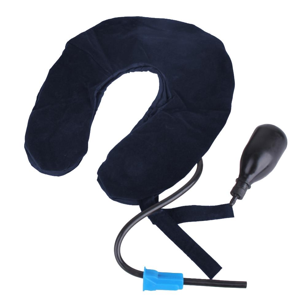 Soft Inflatable Neck Traction Device For Pain Relief Dark Blue