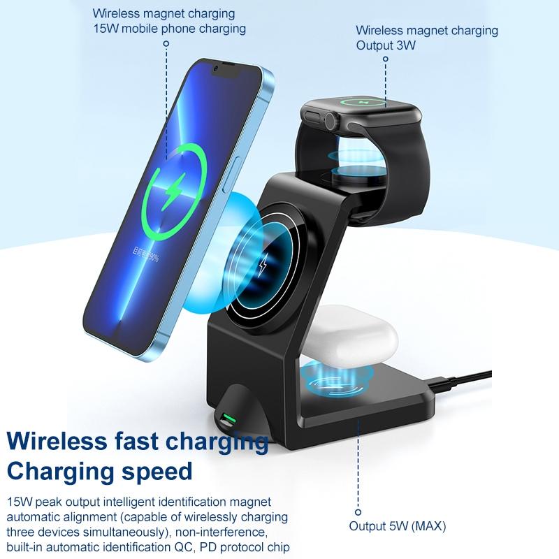 Multi Function Magnetic Wireless Charger