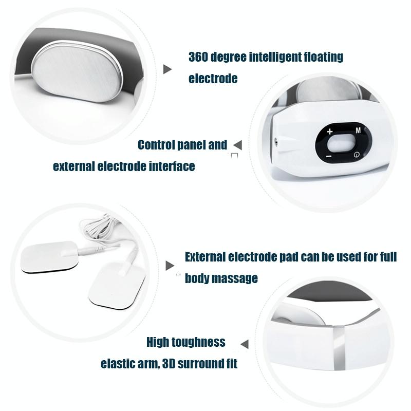 Intelligent Cervical Massager Electromagnetic Vibration Red