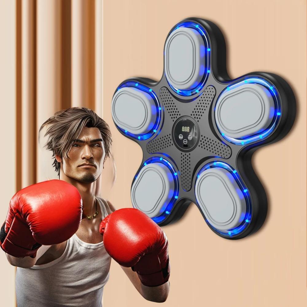 Bluetooth Music Boxing Machine With Adult Gloves - Reaction Training - With Children Gloves
