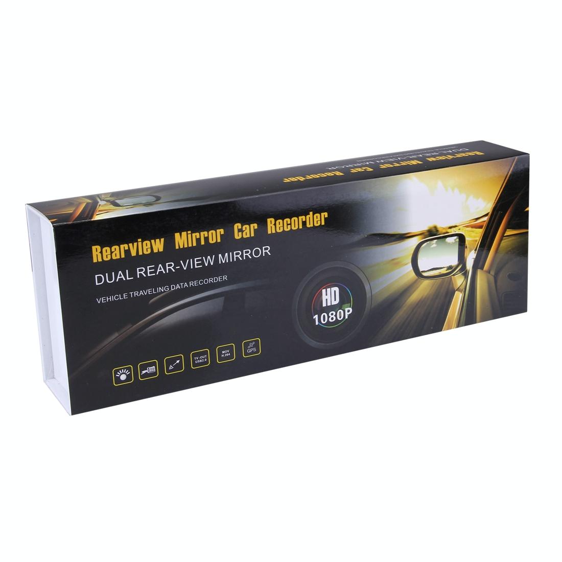 Rearview Mirror Dvr with Left Screen Display