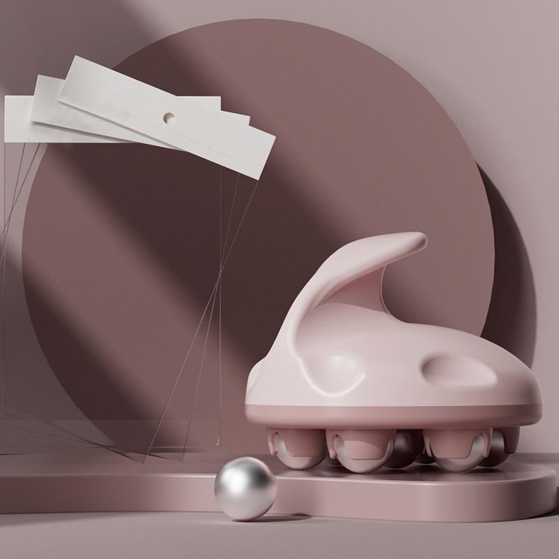 Abdominal Ball Meridian Massager Pink Steel Ball Calf Muscle Relaxation Fits Most Brands