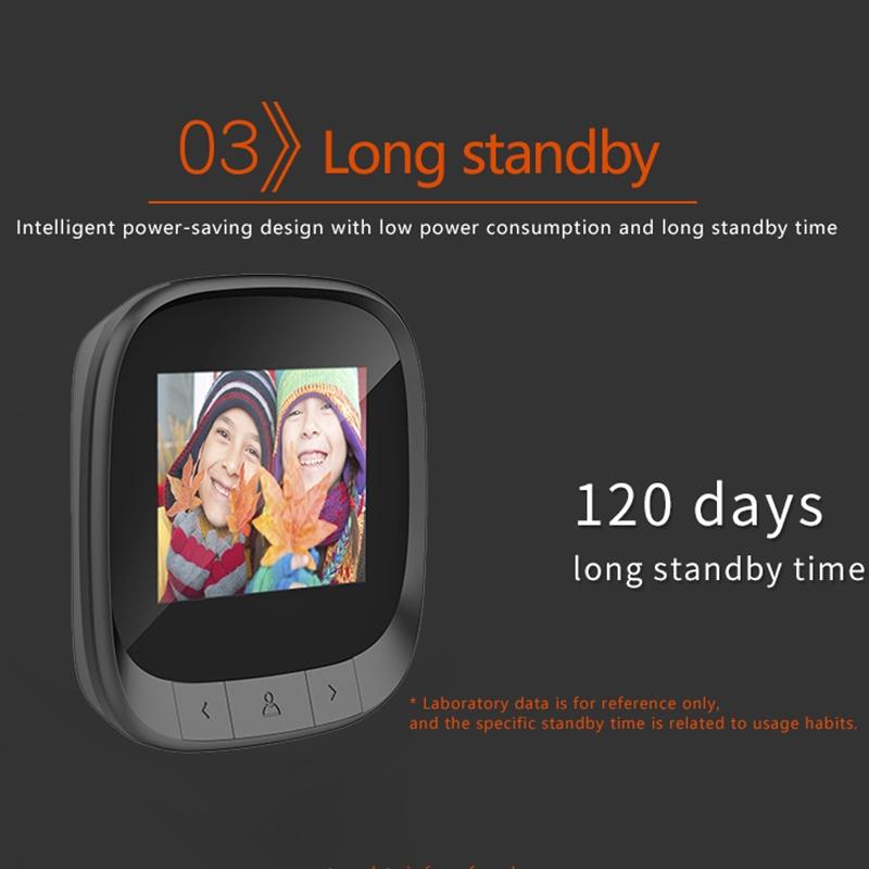 2.4 Screen Digital Peephole Viewer With 0.3Mp Camera And Door Bell