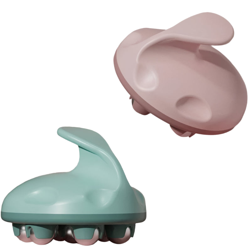 Blue Steel Ball Abdominal Massager For Calf Muscle Relaxation Meridian Massage Tool