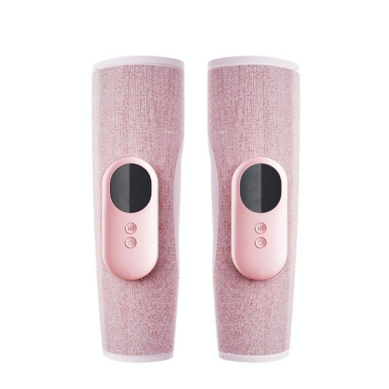 Wireless Leg Massager Pink Double Hot Compress + Air Pressure + Vibration