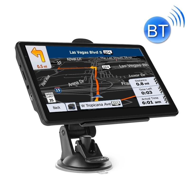 7 Inch Car Gps Navigator 8G + 256M Capacitive Screen Bluetooth Reverse Image - North America Map