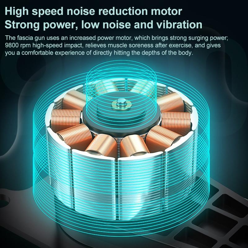 Flagship Upgrade 6-Speed Fascia Massage Gun For Muscle Relaxation