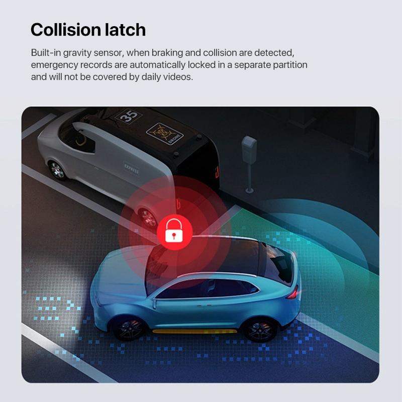 Panoramic Triple Recording Wifi Dash Cam with 2k Ultra Hd Night Vision