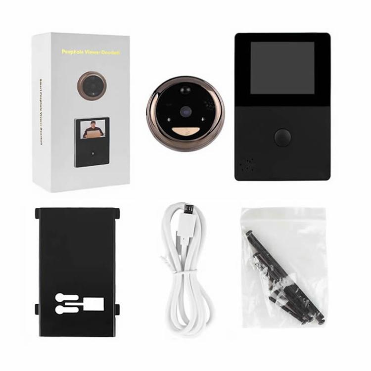 Smart Wifi Video Doorbell With 2.8 Oled Screen 1.0Mp Camera And 32Gb Tf Card Support