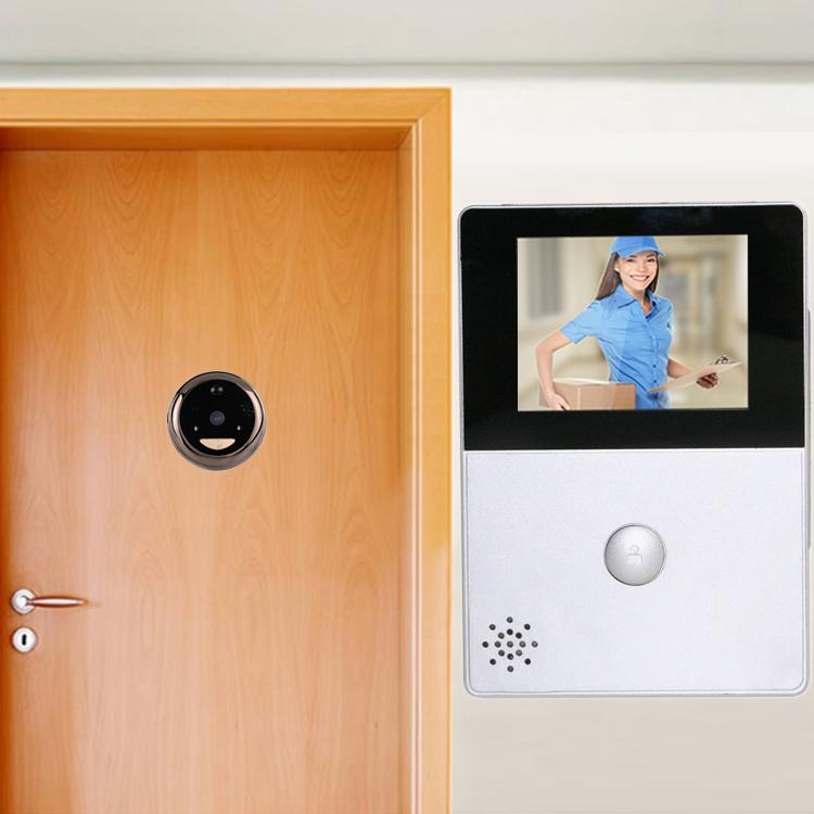 Smart Wifi Video Doorbell With 2.8 Oled Screen 1.0Mp Camera And 32Gb Tf Card Support