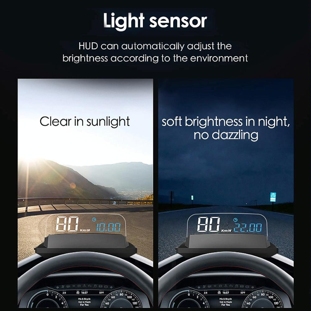 3.5 Inch Car Gps Hud Display Speed Time Distance