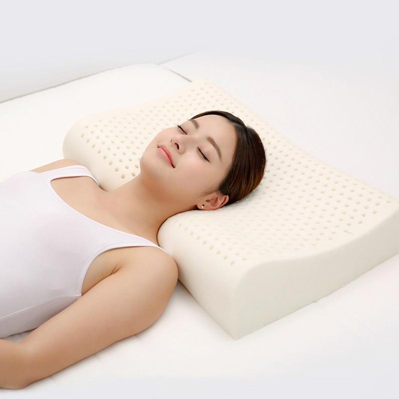 8H Z2 Natural Latex Pillow Soft & Breathable With Cotton Pillowcase
