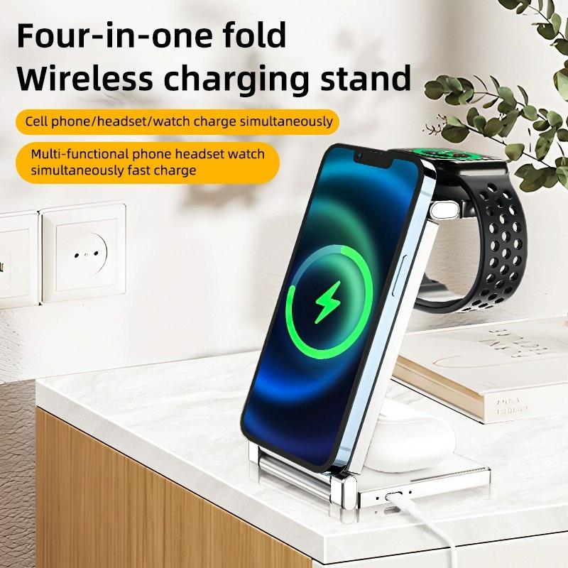 4 In 1 Wireless Charging Stand For Phone Watch Headset