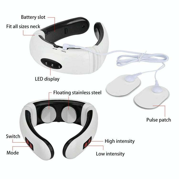 Portable Electric Neck Massager 1300 Mah Usb Charging