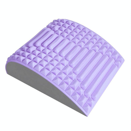Blue Lumbar Massager For Spinal Stretching And Relaxation - Solid Colour Purple
